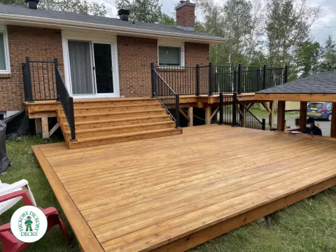 Custom Cedar Deck in Ottawa