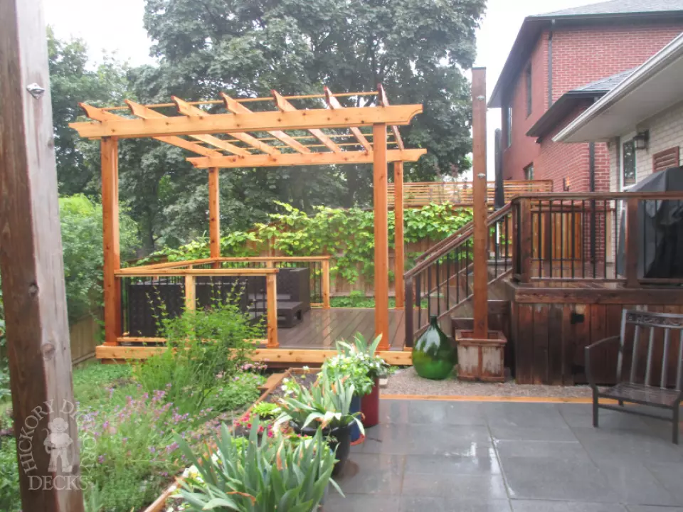 low deck with pergola in Scarborough