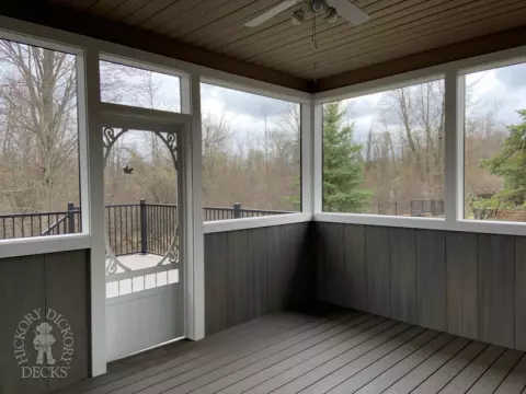 Fiberon deck with sunroom in Ottawa Fiberon deck with sunroom in Ottawa