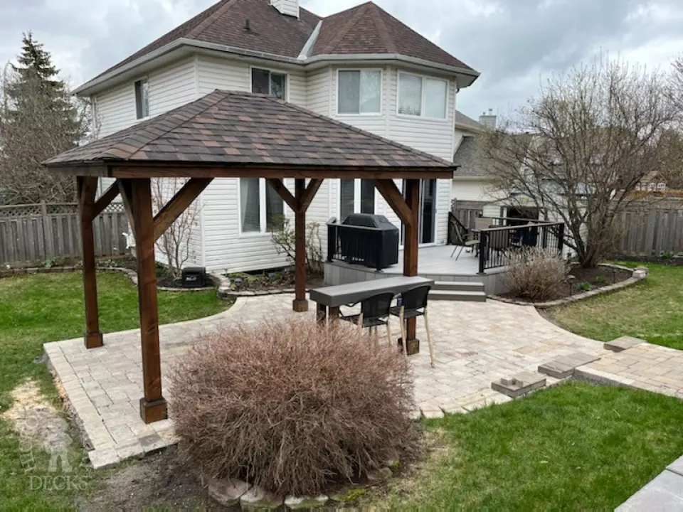 Fiberon Deck and Custom Pavilion in Kanata Ontario