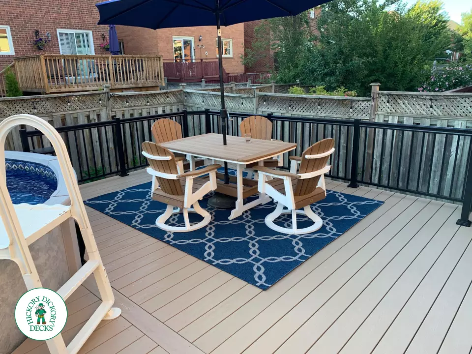 Clubhouse pool deck in Mississauga
