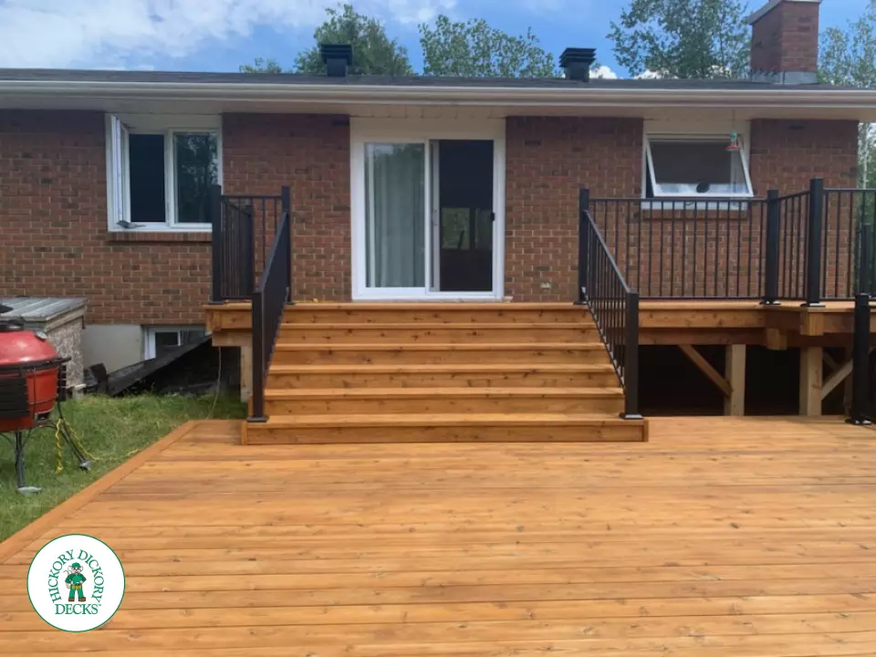 Custom Cedar Deck in Ottawa