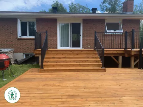 Custom Cedar Deck in Ottawa