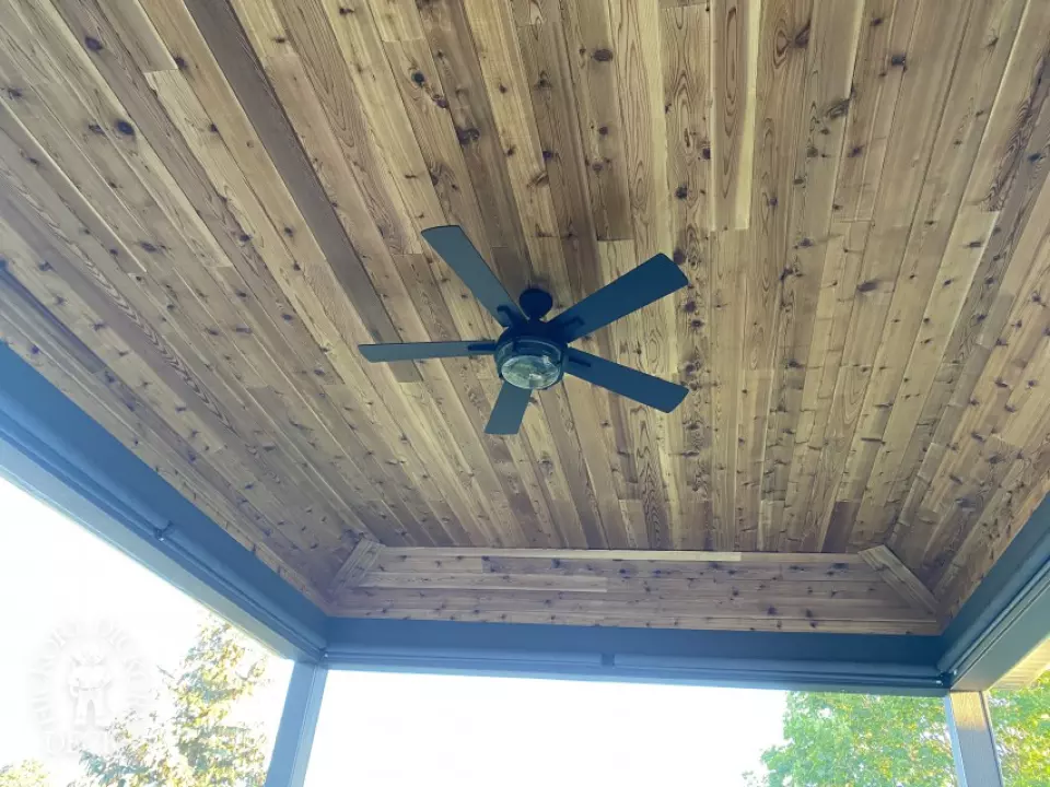 Fiberon Deck with Custom Roof in Ottawa