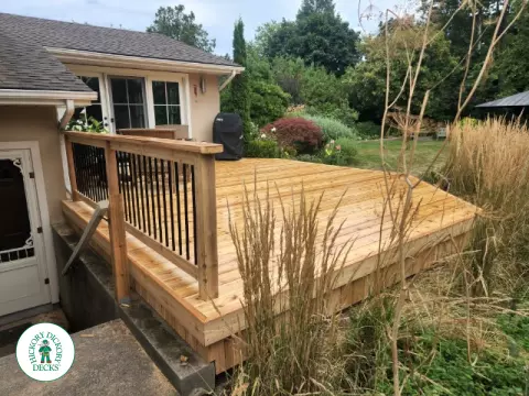 Custom Cedar Deck in Niagara
