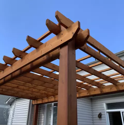 Fiberon Deck with Pergola in Ottawa