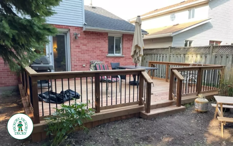 Pressure Treated custom deck in Waterloo