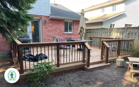 Pressure Treated custom deck in Waterloo