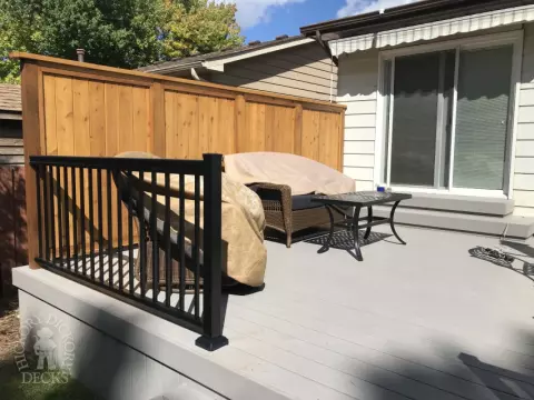 small clubhouse deck privacy