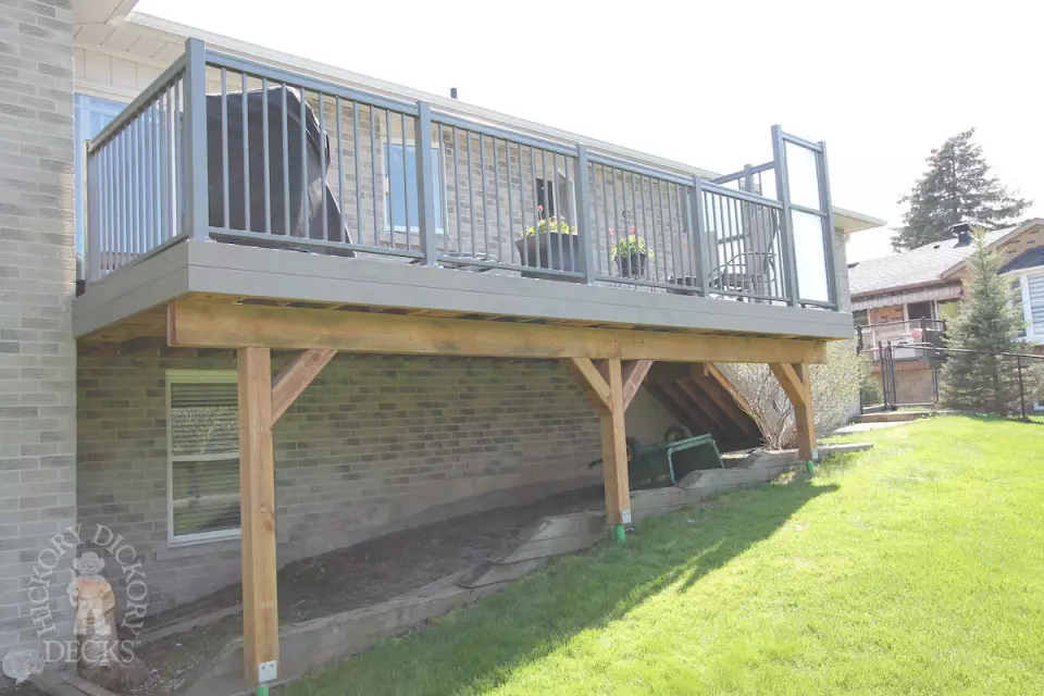 TruNorth High Deck with Privacy Screens in Sharon Ontario TruNorth High Deck with Privacy Screens in Sharon Ontario