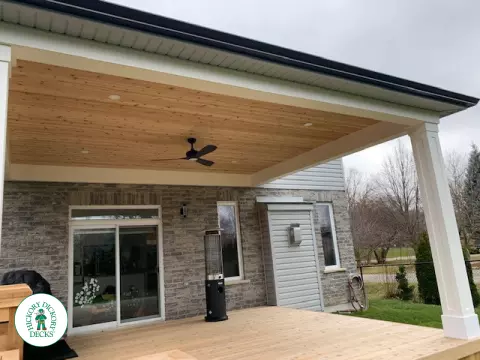 Pressure Treated Deck in Kitchener Ontario