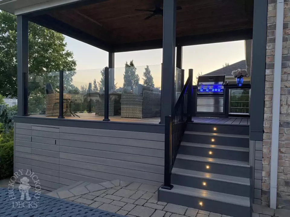 Fiberon Deck with Custom Roof in Ottawa