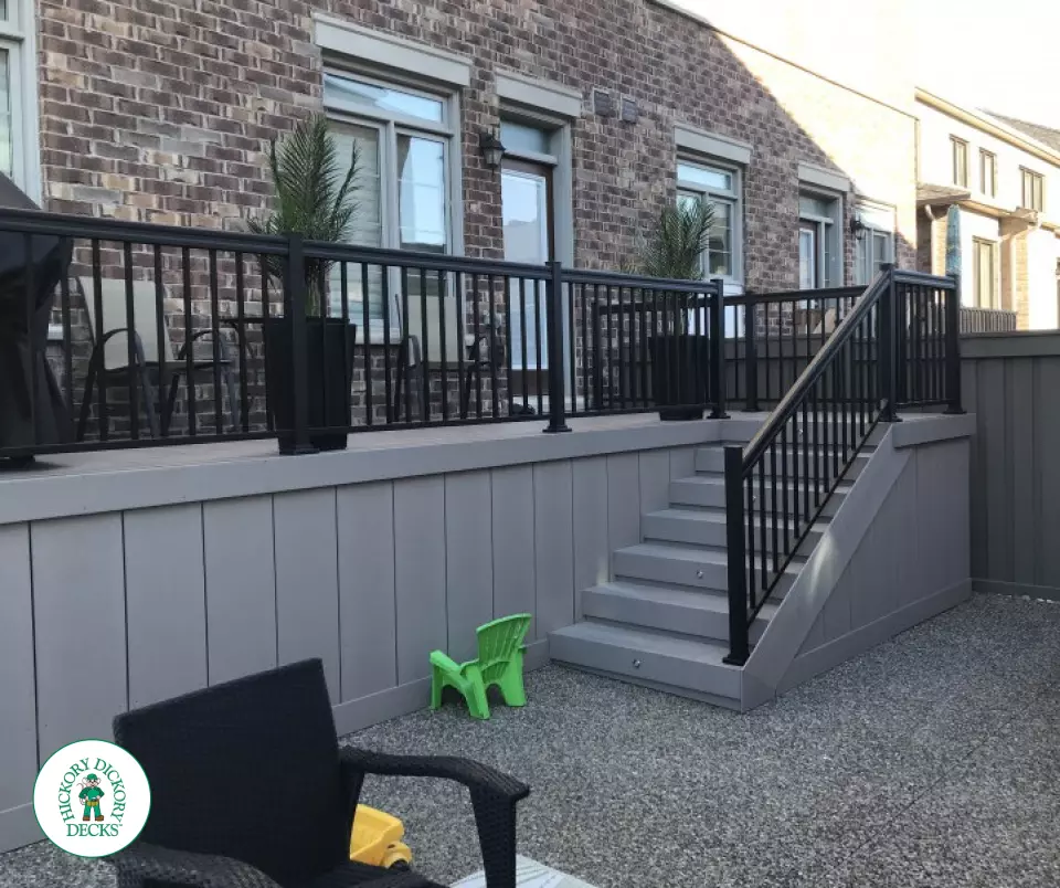Azec deck aluminum railing