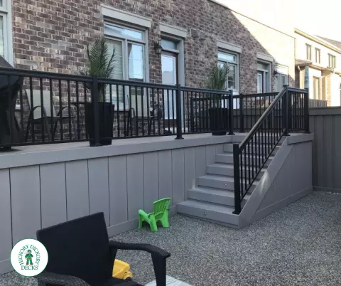 Azec deck aluminum railing