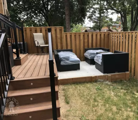 Tiered Armadillo Deck in Etobicoke Ontario