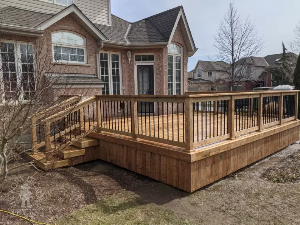 Pressure Treated Deck in Kitchener