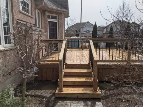 Pressure Treated Deck in Kitchener