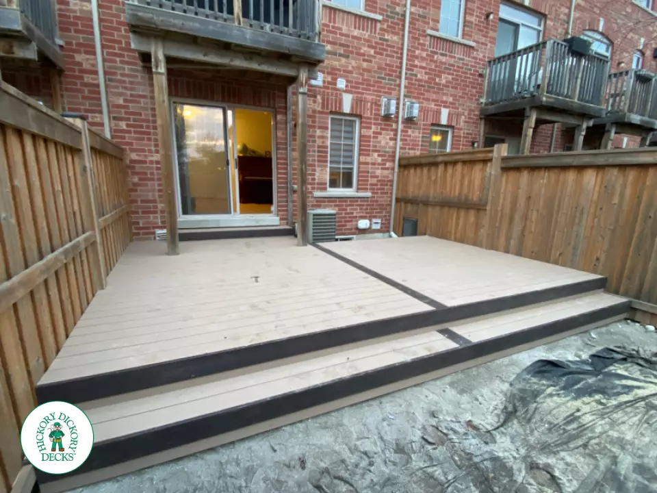Clubhouse low custom deck in Richmond Hill
