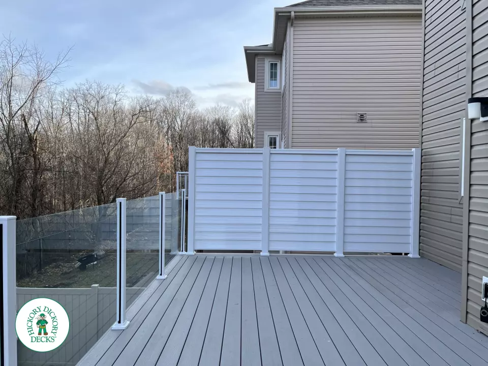 Clubhouse High Deck with Glass Rail and Privacy in Ottawa