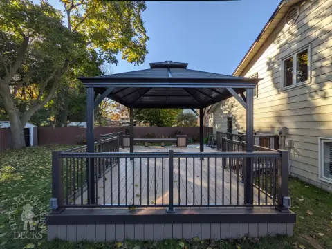 Clubhouse deck with pavilion Cambridge Ontario