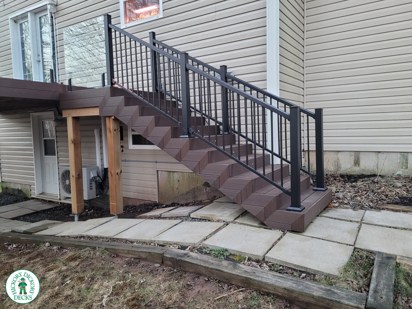 Fiberon deck with invisirail glass in Dartmouth Nova Scotia