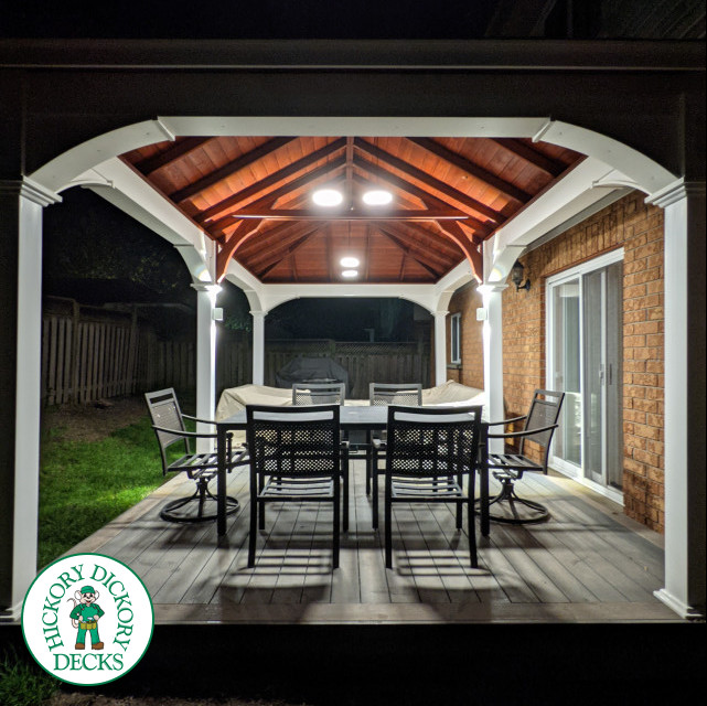 Clubhouse deck pavilion in Cambridge