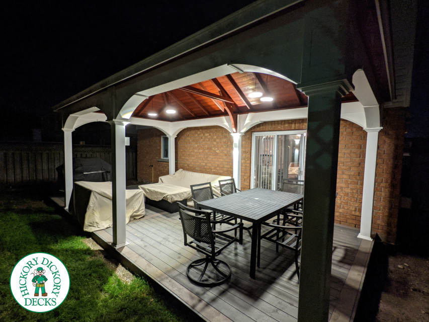 Clubhouse deck pavilion in Cambridge