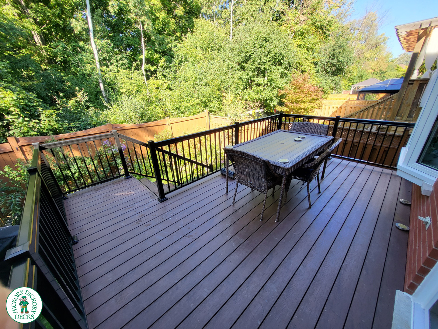 Trunorth deck with rails