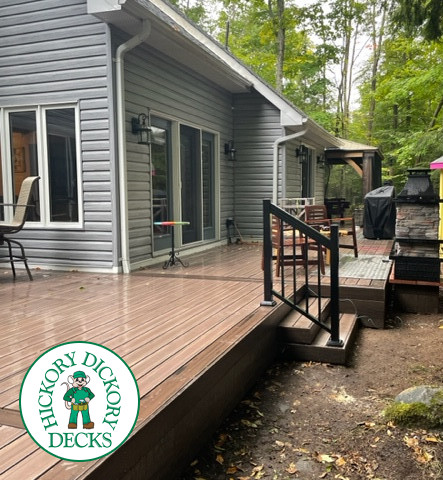 Armadillo deck with gazebo in Bala, Ontario