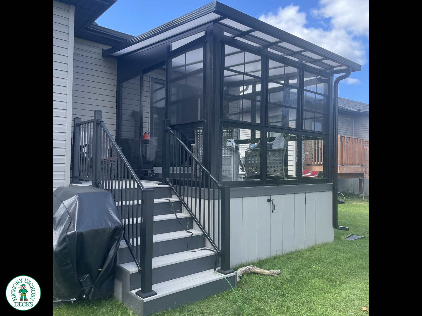 Kempville clubhouse deck with sunroom
