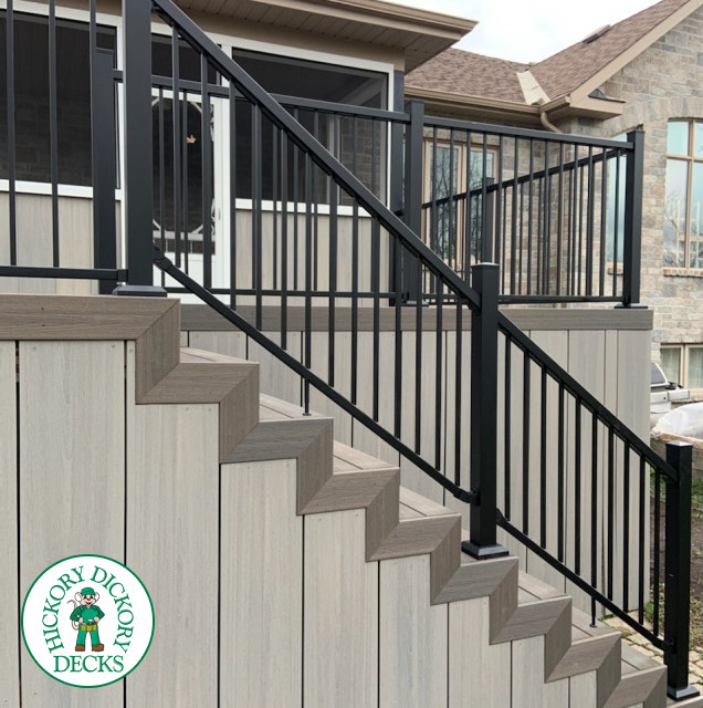 Fiberon deck with sunroom in Ottawa