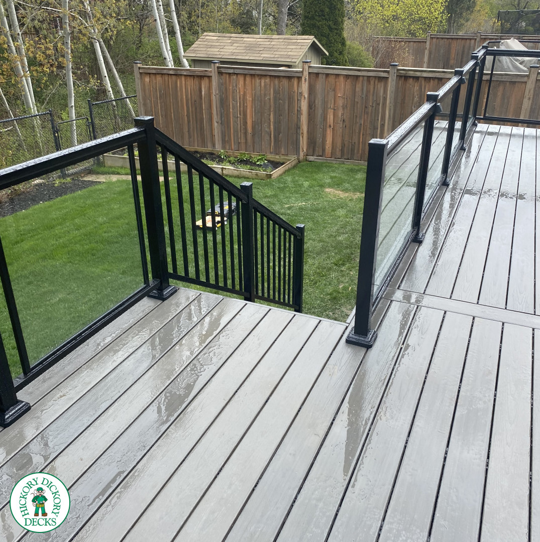 Fiberon deck glass rail