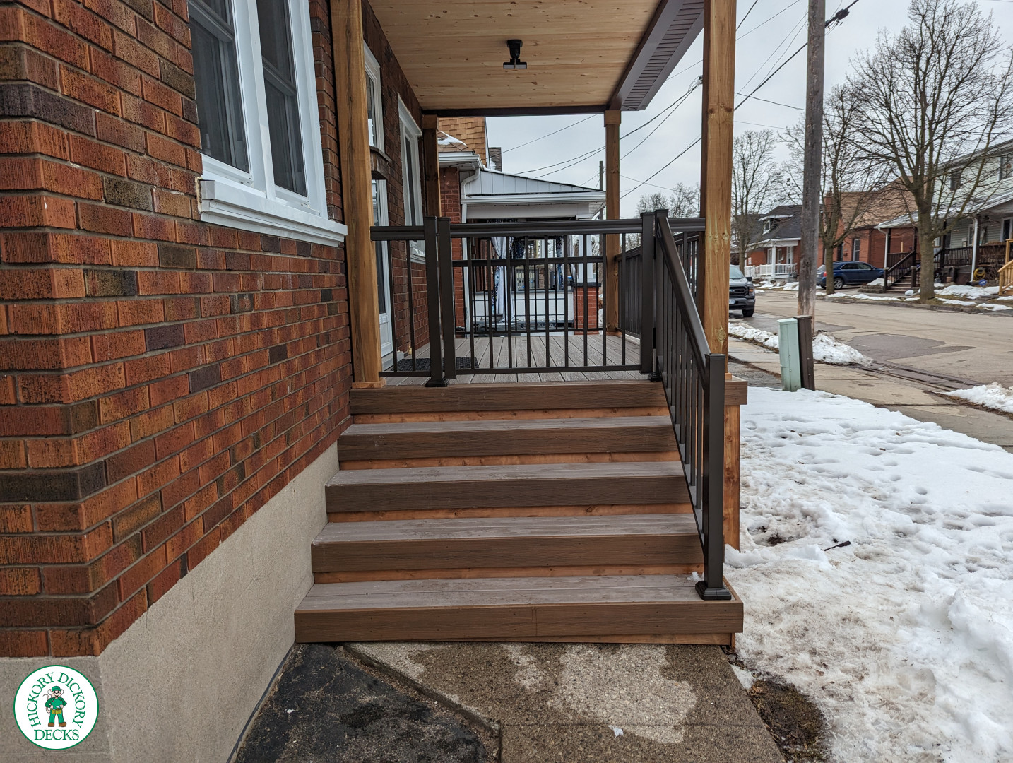 Fiberon porch in Brantford