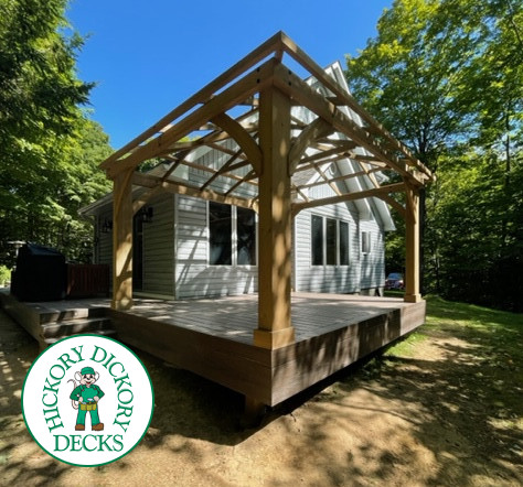Armadillo deck with gazebo in Bala, Ontario