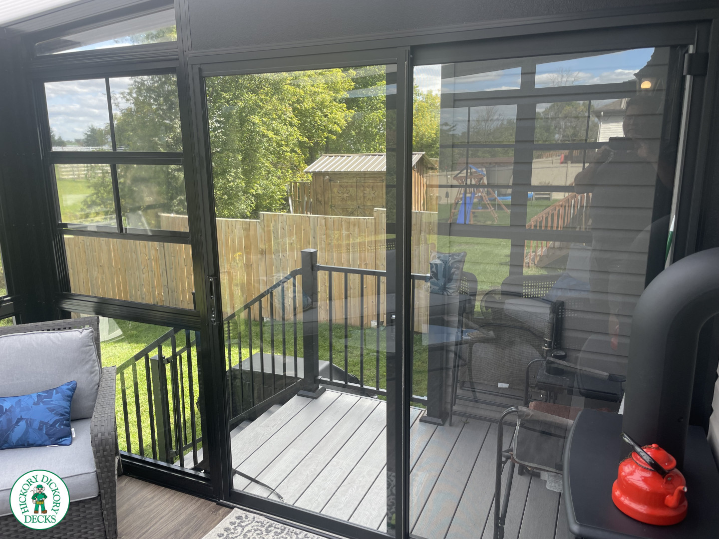 Kempville clubhouse deck with sunroom