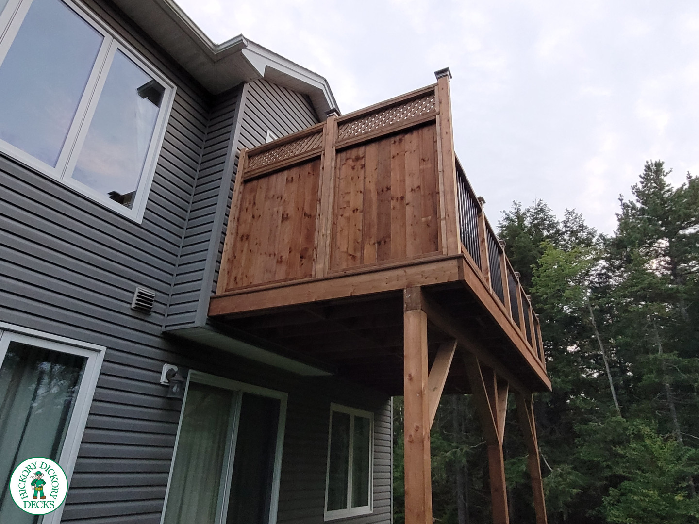 cedar rail fiberon deck