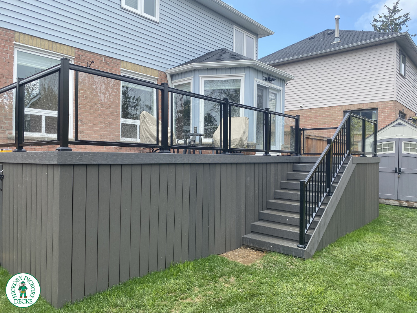 Fiberon deck glass rail