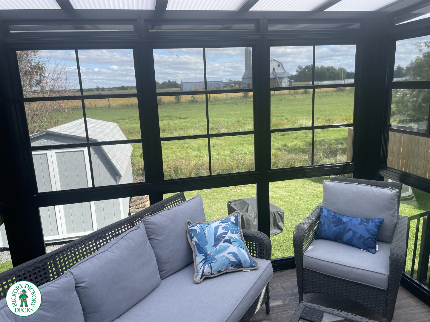 Kempville clubhouse deck with sunroom